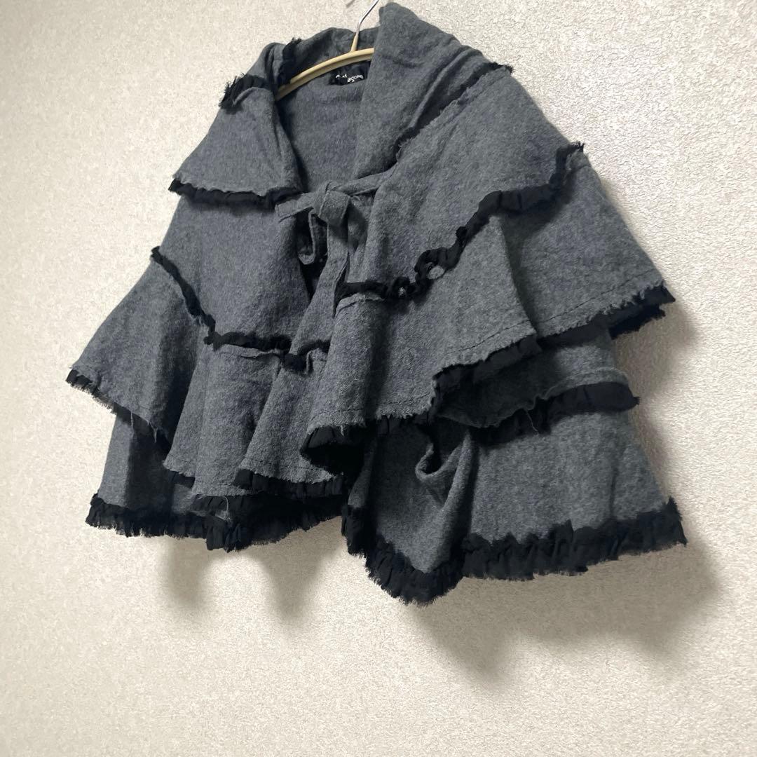 COMMEdesGARCONS フリルボレロショートケープ