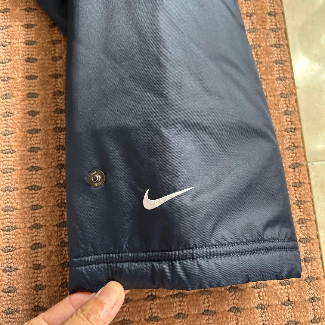 未使用タグ★NIKE 11000円 撥水 防寒 ベンチコート M 紺色 中綿ボア