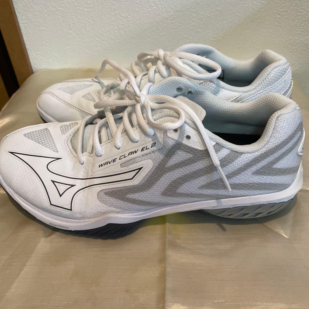 極美品MIZUNOウエーブクローEL２、２5センチ、バドミントンシューズ