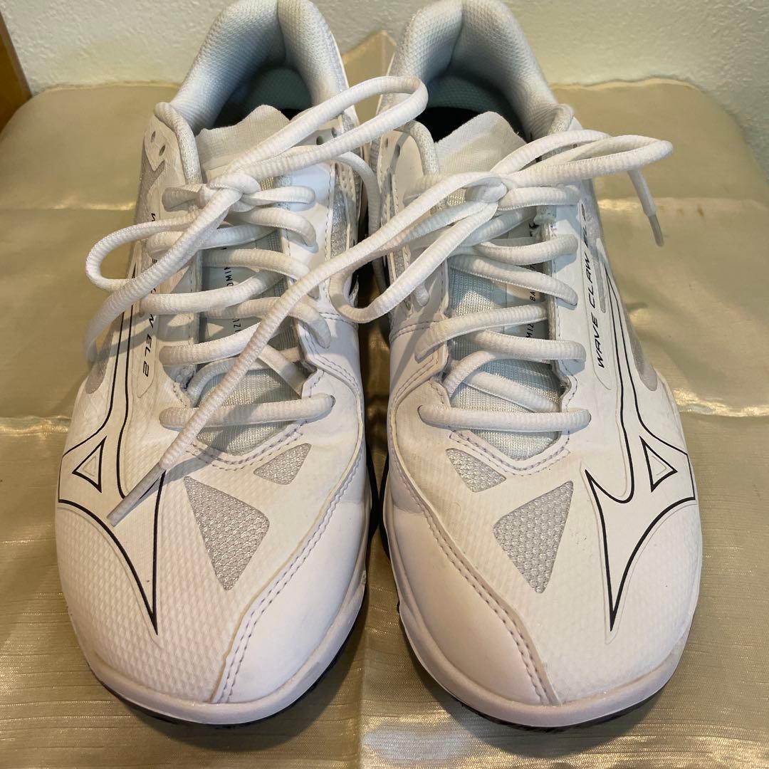 極美品MIZUNOウエーブクローEL２、２5センチ、バドミントンシューズ