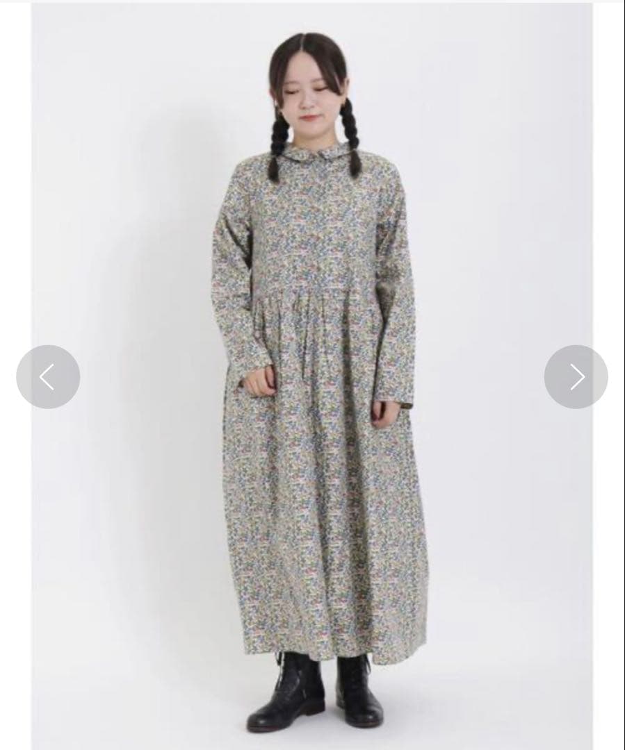 【ツハルバイサマンサモスモス】ストロベリーツリー リバティ ロングワンピース