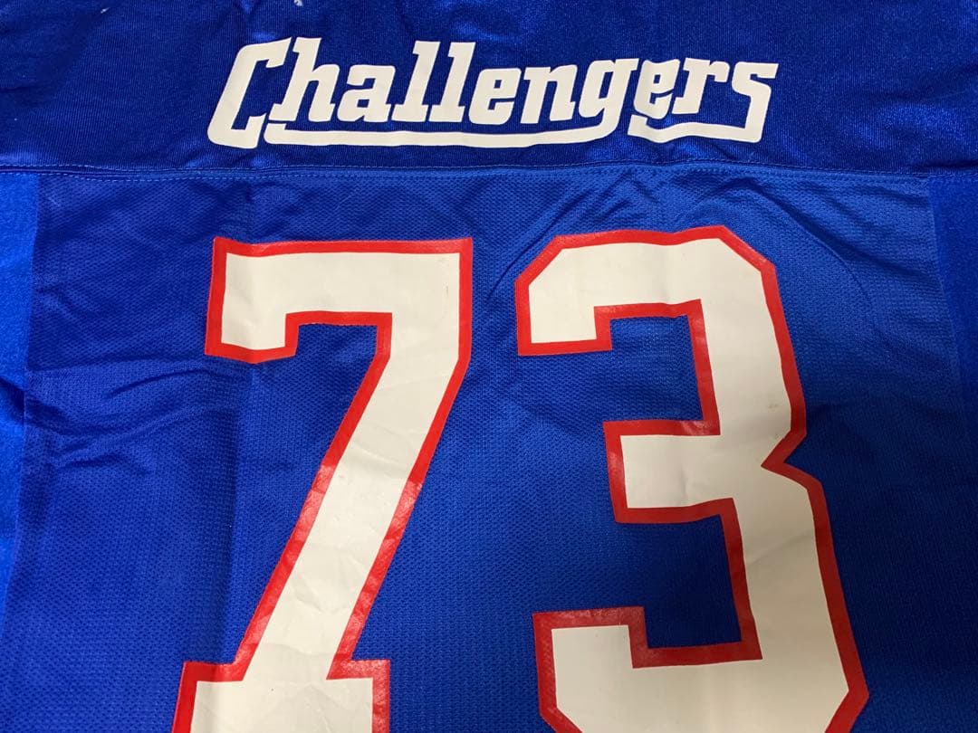 アメリカンフットボール　試合用ユニフォーム　アサヒ飲料チャレンジャーズ