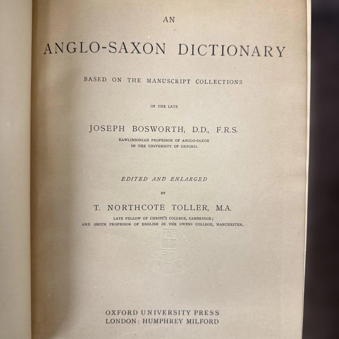 語学・辞書・学習参考書 An Anglo-Saxon Dictionary