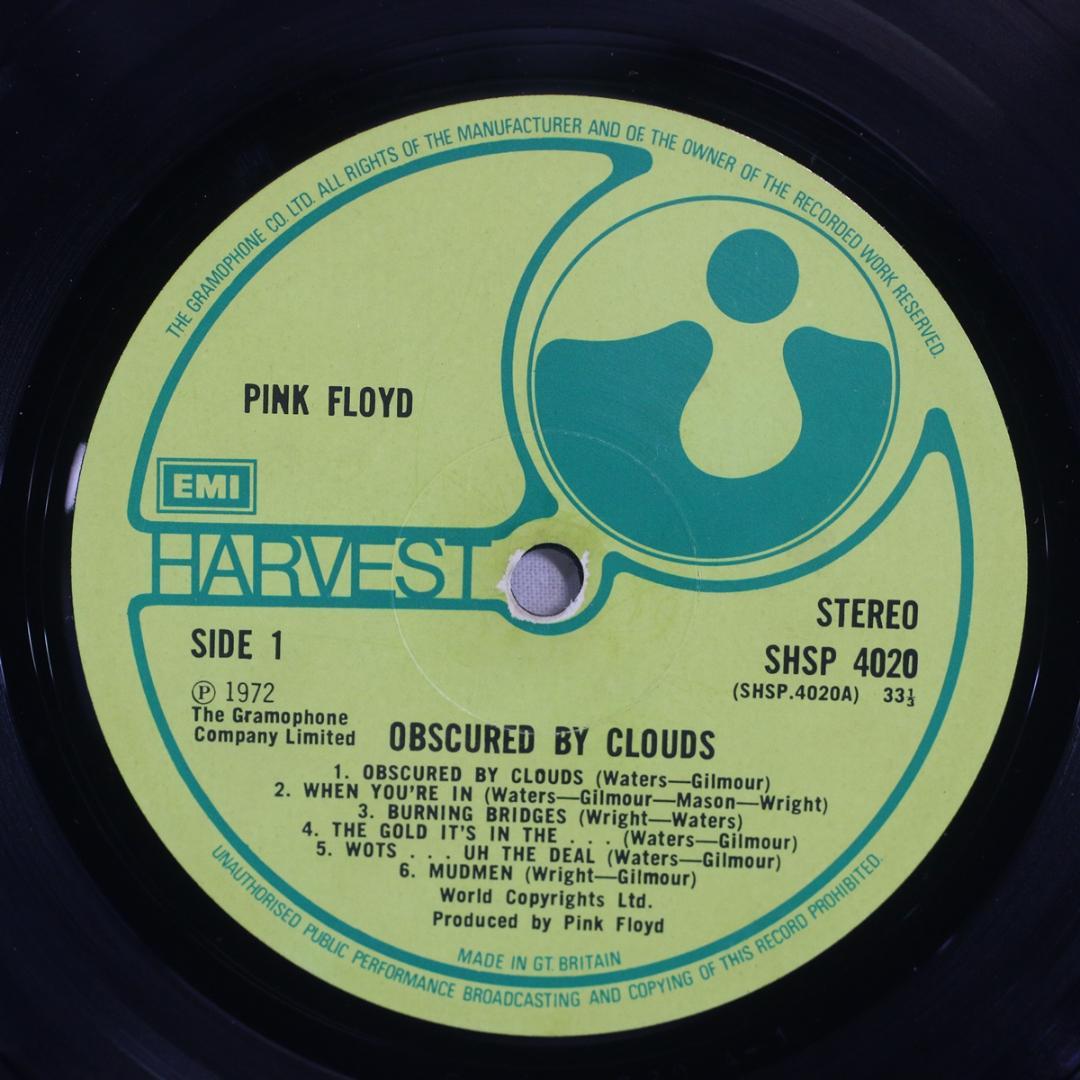 英LP Pink Floyd Obscured By Clouds UK初期