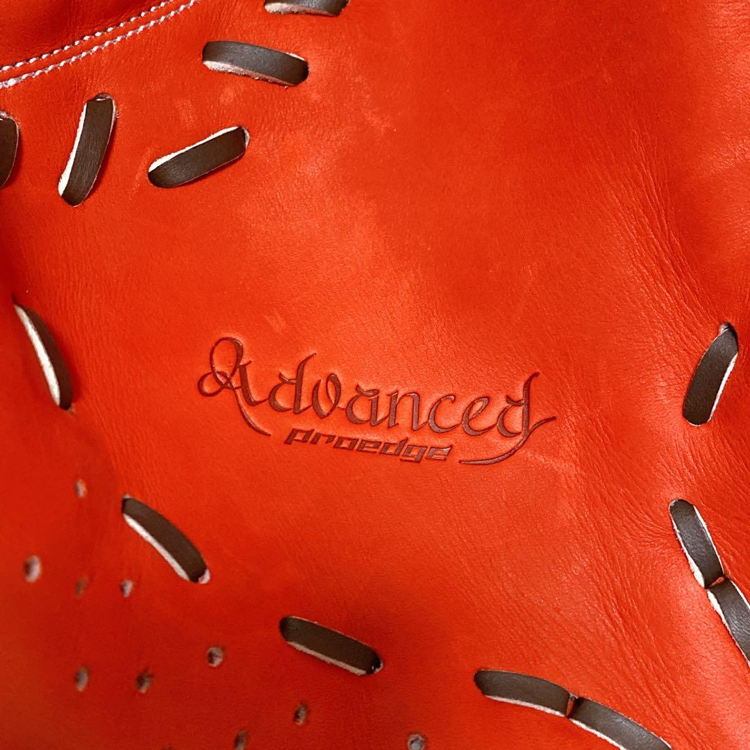 美品　SSK　プロエッジアドヴァンスド　軟式用ファーストミット　レッド　オレンジ