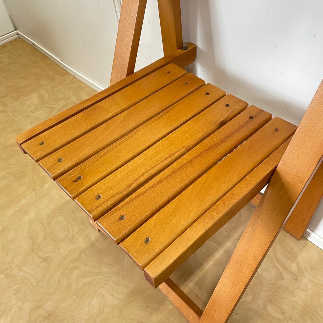 ルーマニア製 折りたたみ椅子② フォールディングチェア 折り畳み ビンテージ