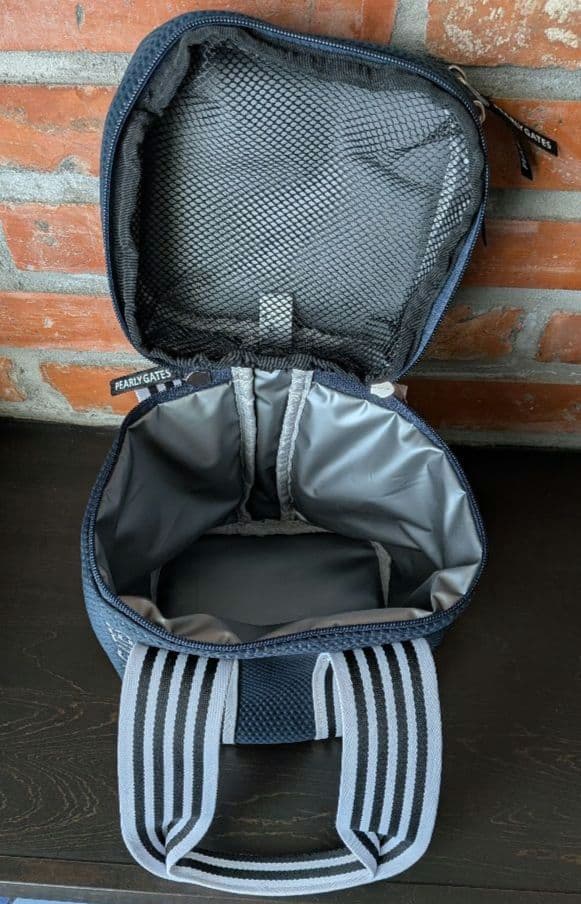 【美品】PEARLY GATES ストライプハンドルバッグ PG 1989