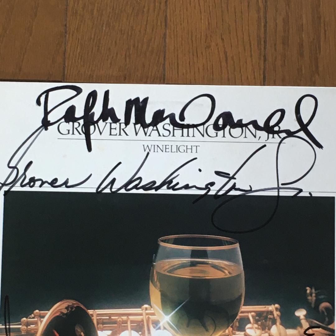 直筆サイン入りレコード Grover Washington, Jr.