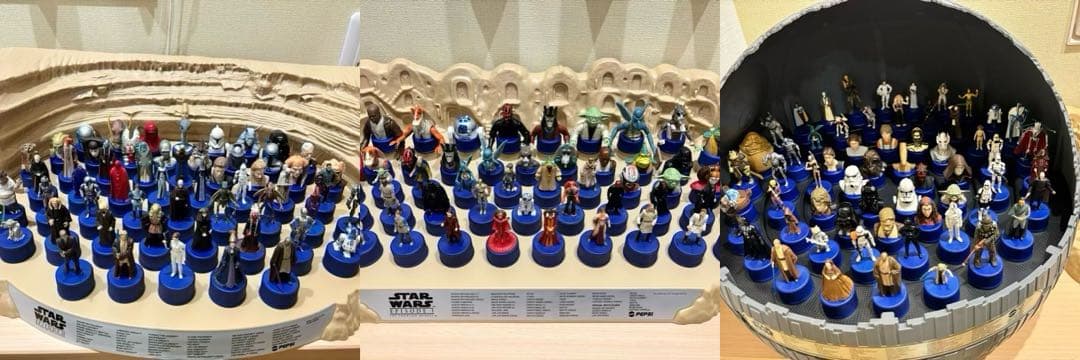 スターウォーズ　ボトルキャップ　ステージ付きコンプリートセット