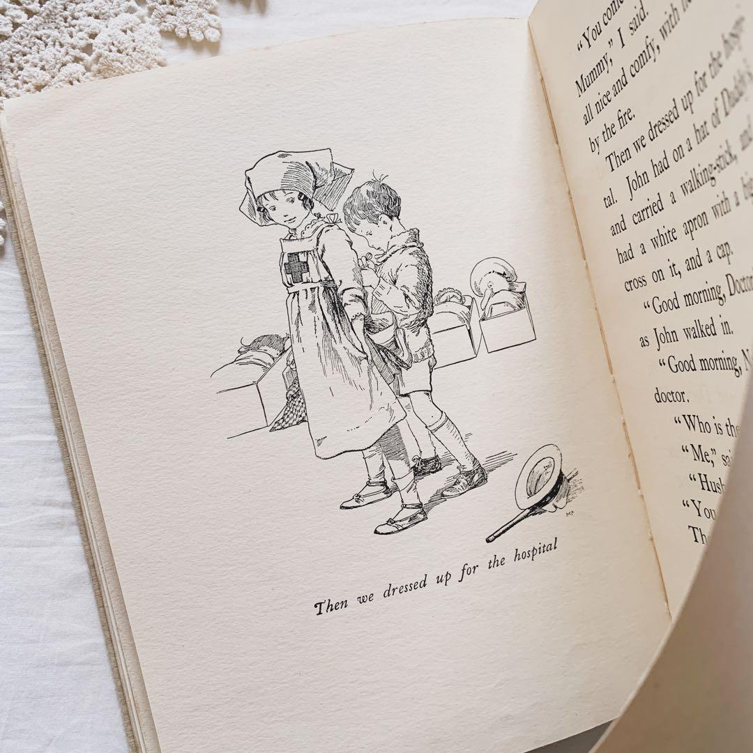 ꙳⋆ビンテージ児童書 ❀ 洋書 お人形たちとのお誕生日 ヴィンテージ 絵本 古書