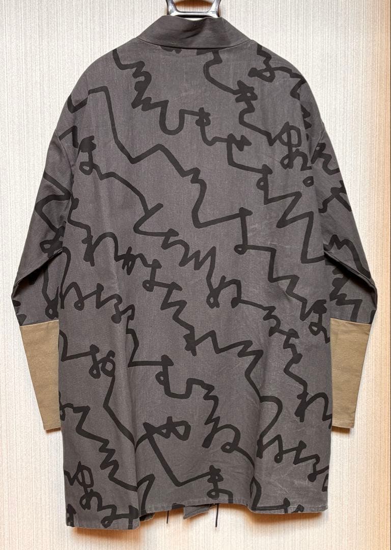 SOU・SOU 傾衣　違い袖 袢纏 単/文×鼠色