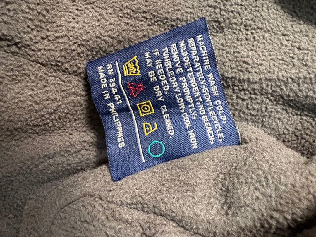 DOCKERSドッカーズナイロン×レザーフリースハリントンXXL襟レザー