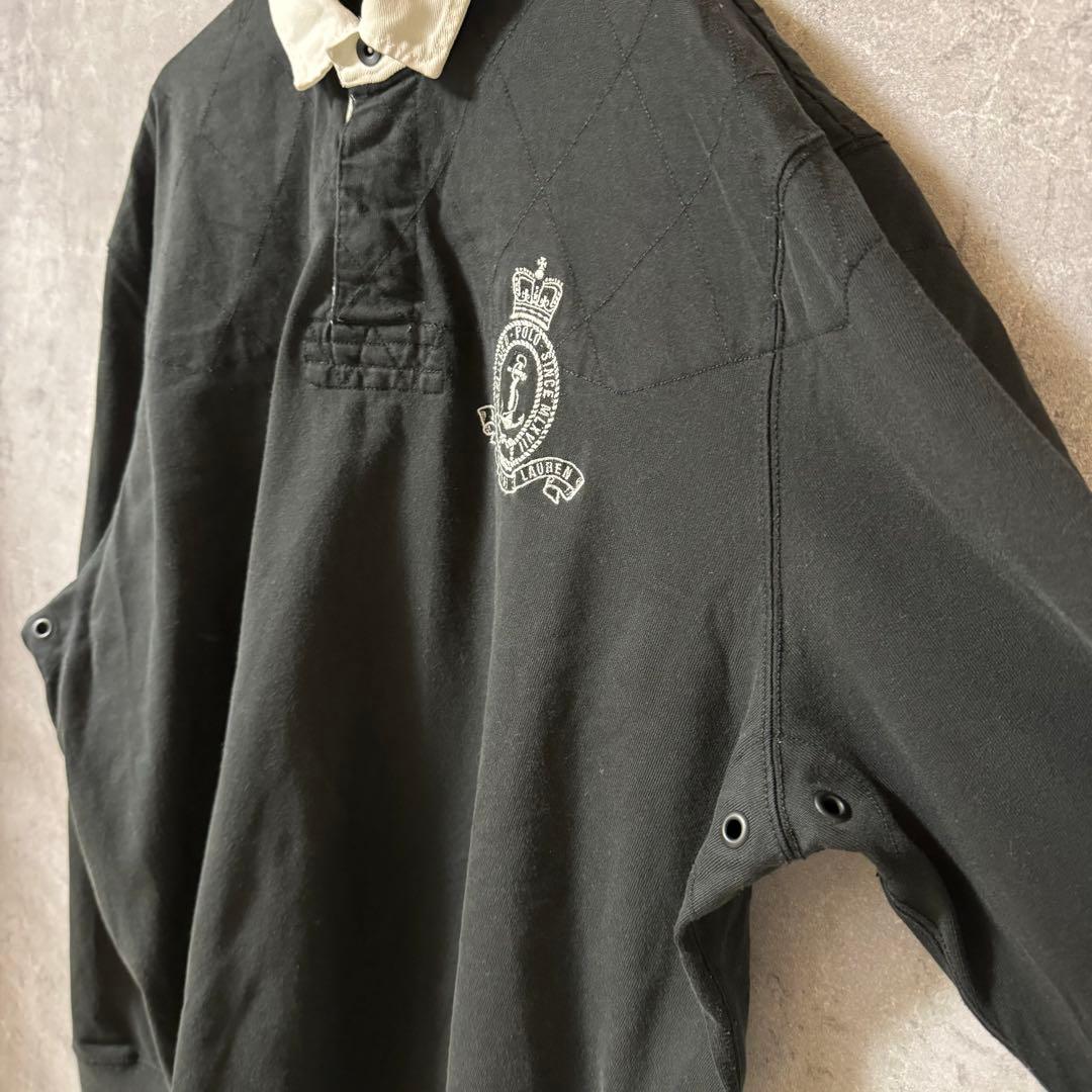 ポロラルフローレン ラガーシャツ　黒