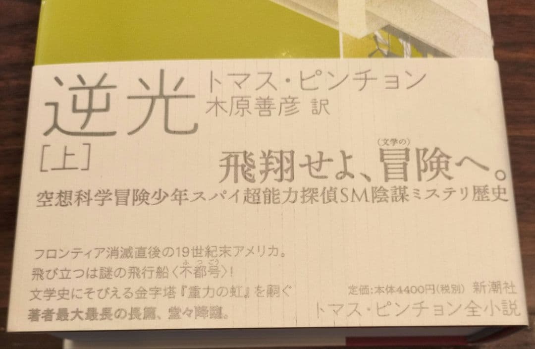 ◇逆光　上・下　トマス・ピンチョン全小説◇ピンチョン