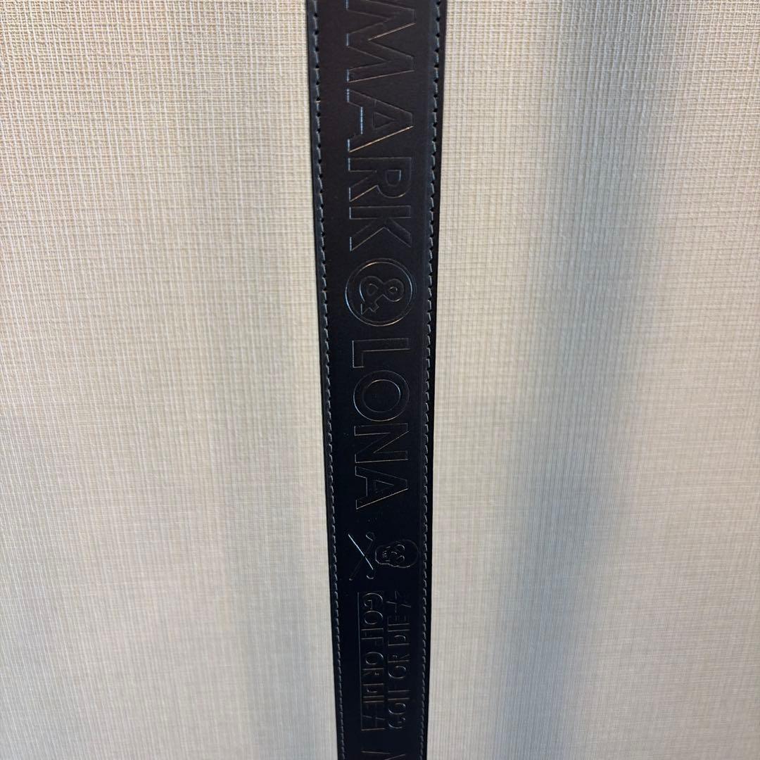 マークアンドロナ　ベルト　黒　シルバー　総柄　ブラック　ゴルフ　極美品
