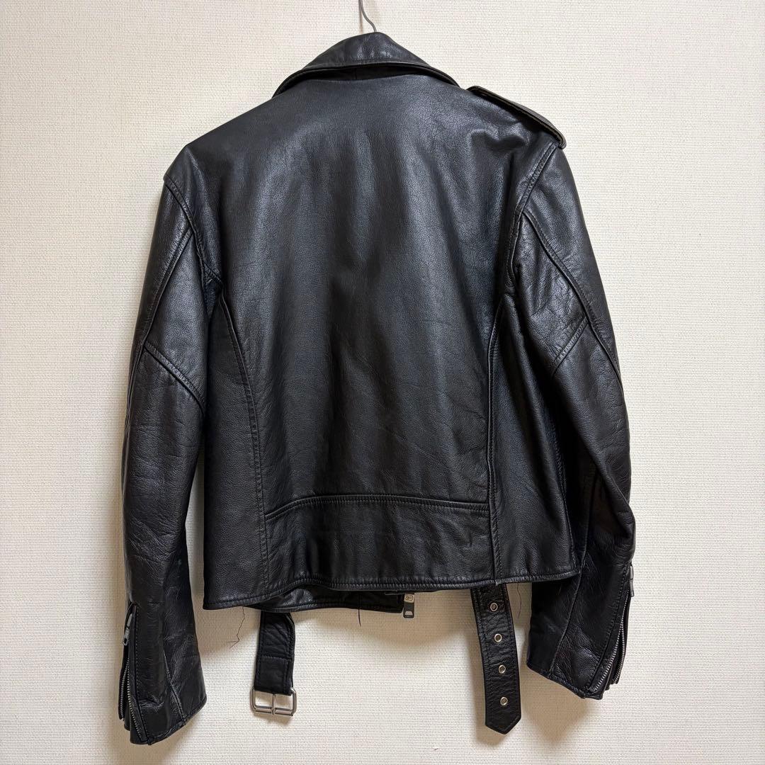 NUVISION レザージャケット 牛革 ライダース 短丈 y2k