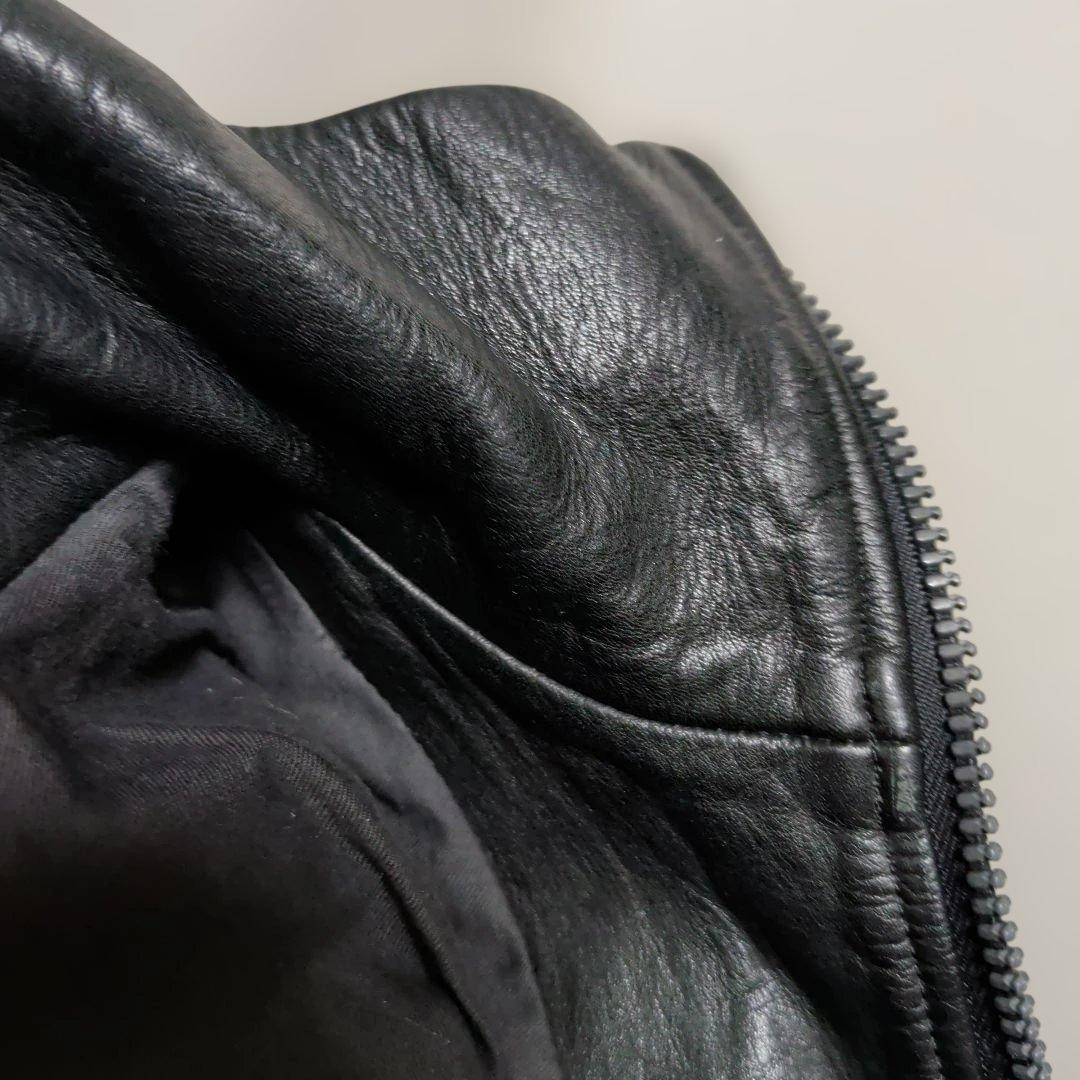 リップヴァンウィンクル　3 レザー　ブルゾン　ブラック　肉厚