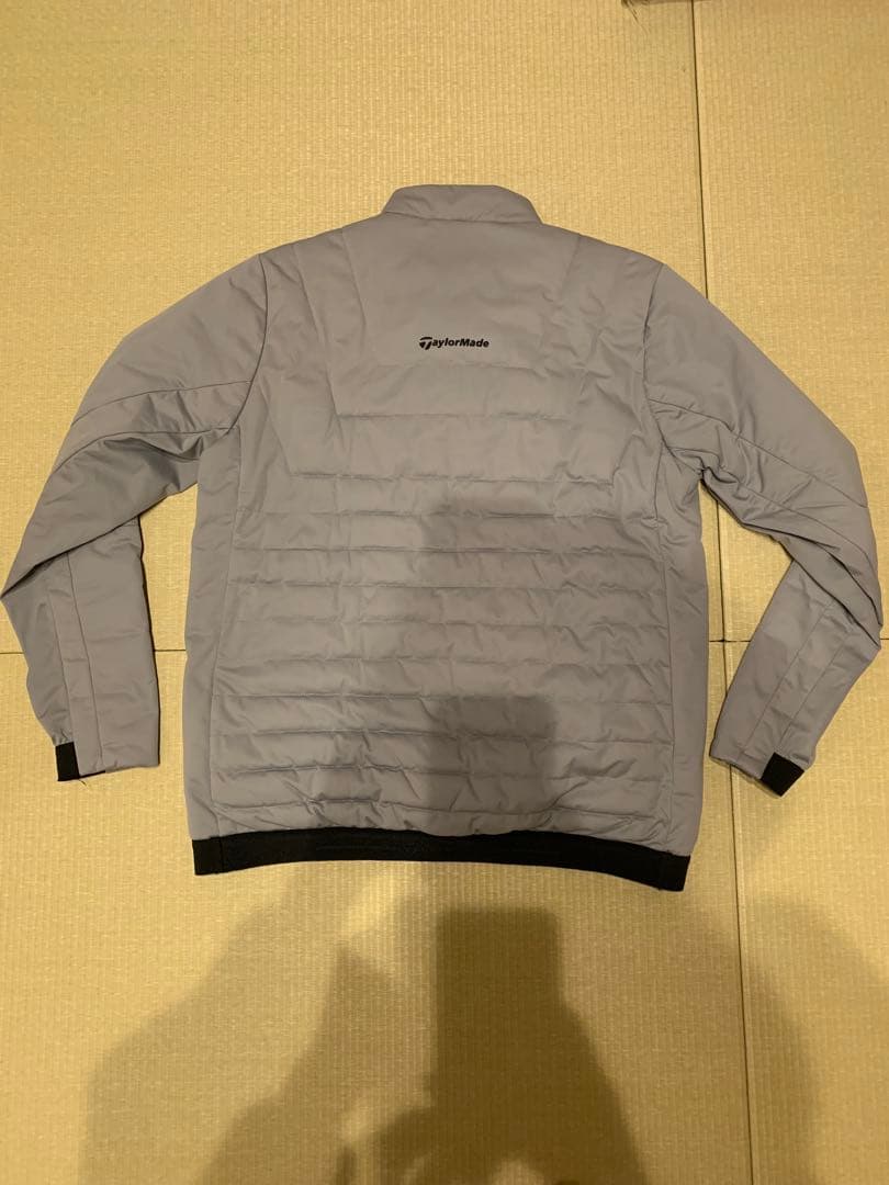 テーラーメイド 中綿 ブルゾン Mサイズ 防寒 グレー ゴルフ ジャケット
