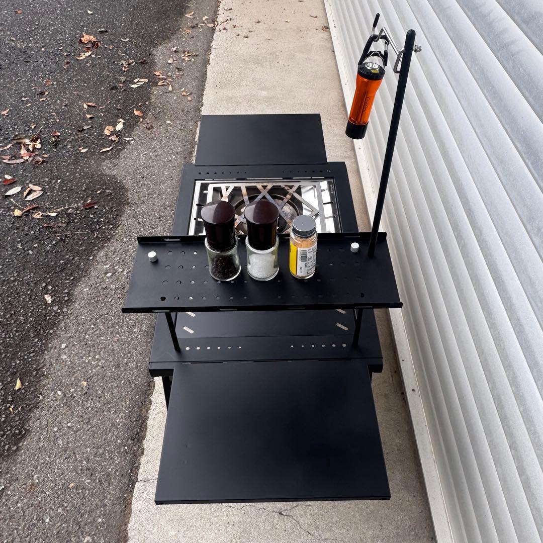 Naturehike IGTテーブル 折り畳み拡張可能64〜112cm ブラック