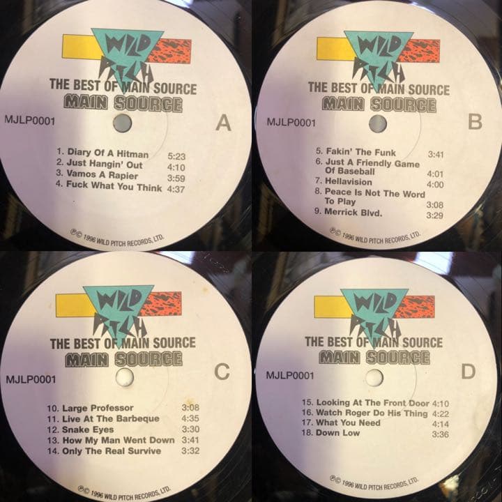MAIN SOURCE 12インチレコード アルバム1枚　+シングル6枚セット