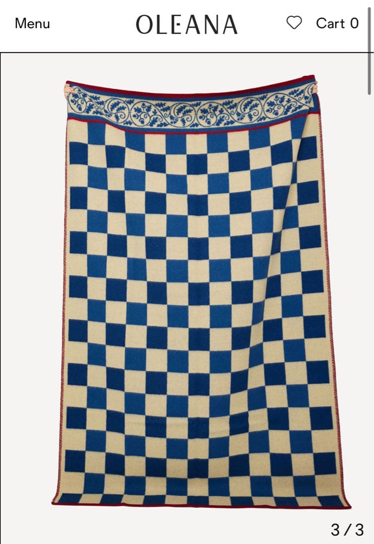 【新品未使用】OLEANA オレアナ ブランケット