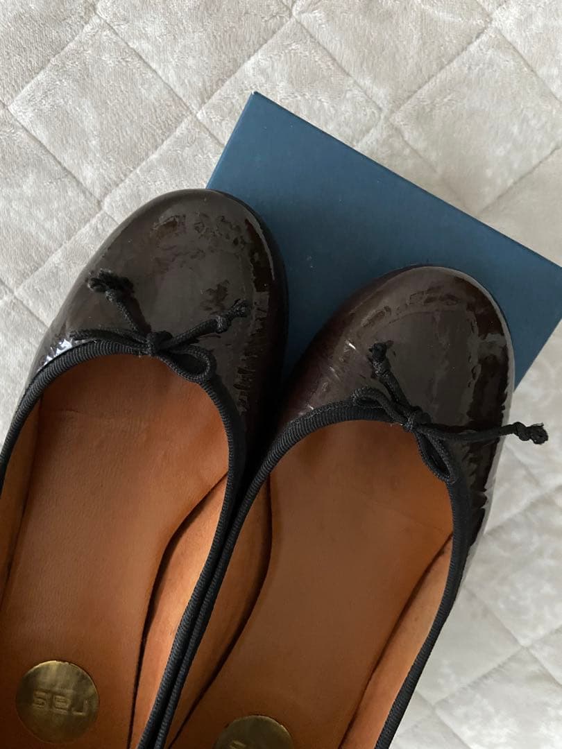 RAS ラス エナメル バレエシューズ 37｜スペイン製 本革 フラット