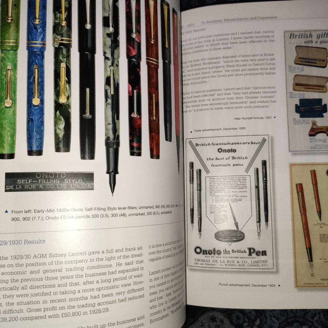 オノト　onoto 万年筆　洋書　英語