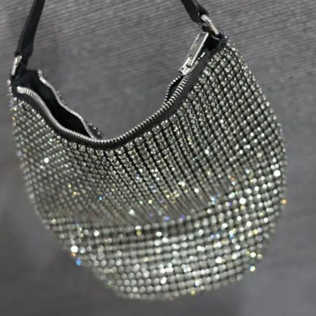 アレキサンダー・ワン ブラック スタッズ ハンドルバッグ パーティーバッグ