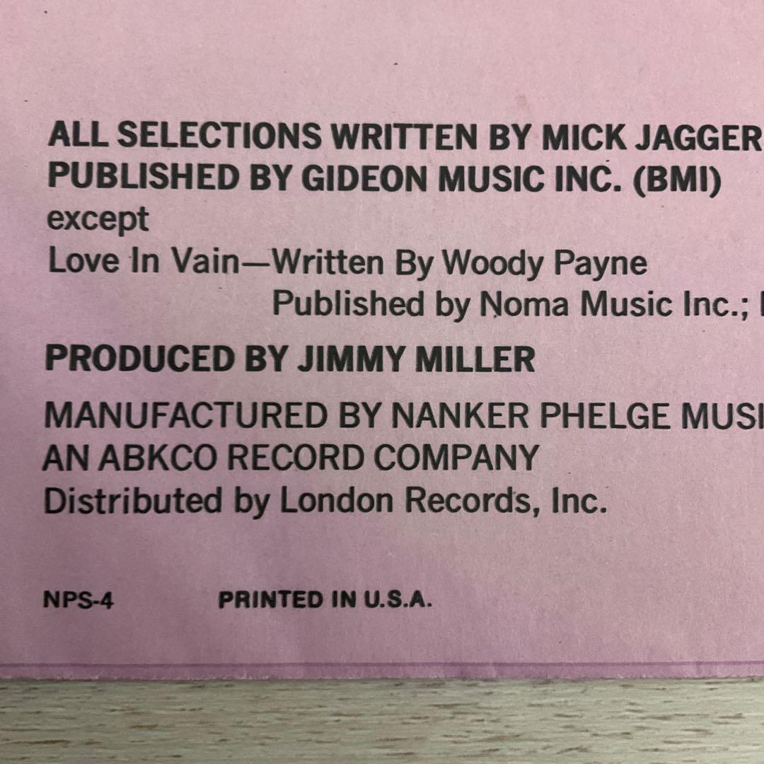 ローリングストーンズLet It Bleed USオリジナルレコード