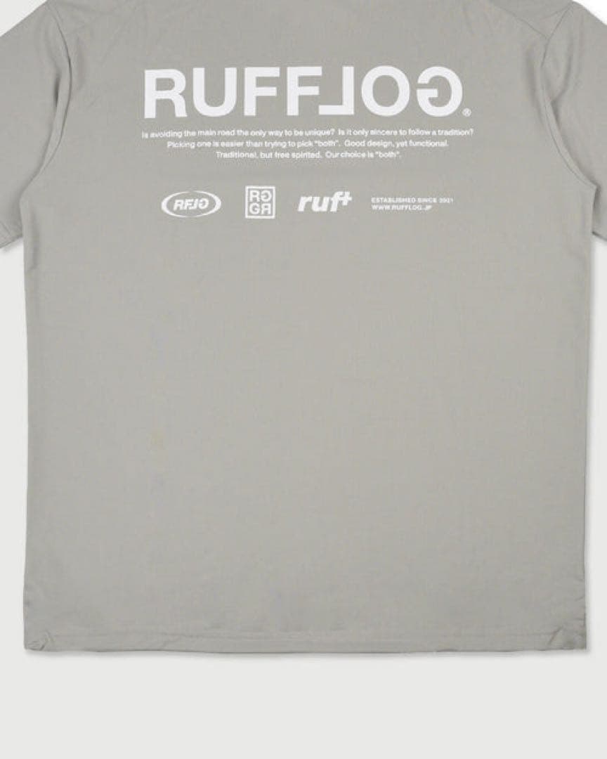 RUFFLOG MOCK NECK SHIRTS GRAY　ラフロッグ　サイズL