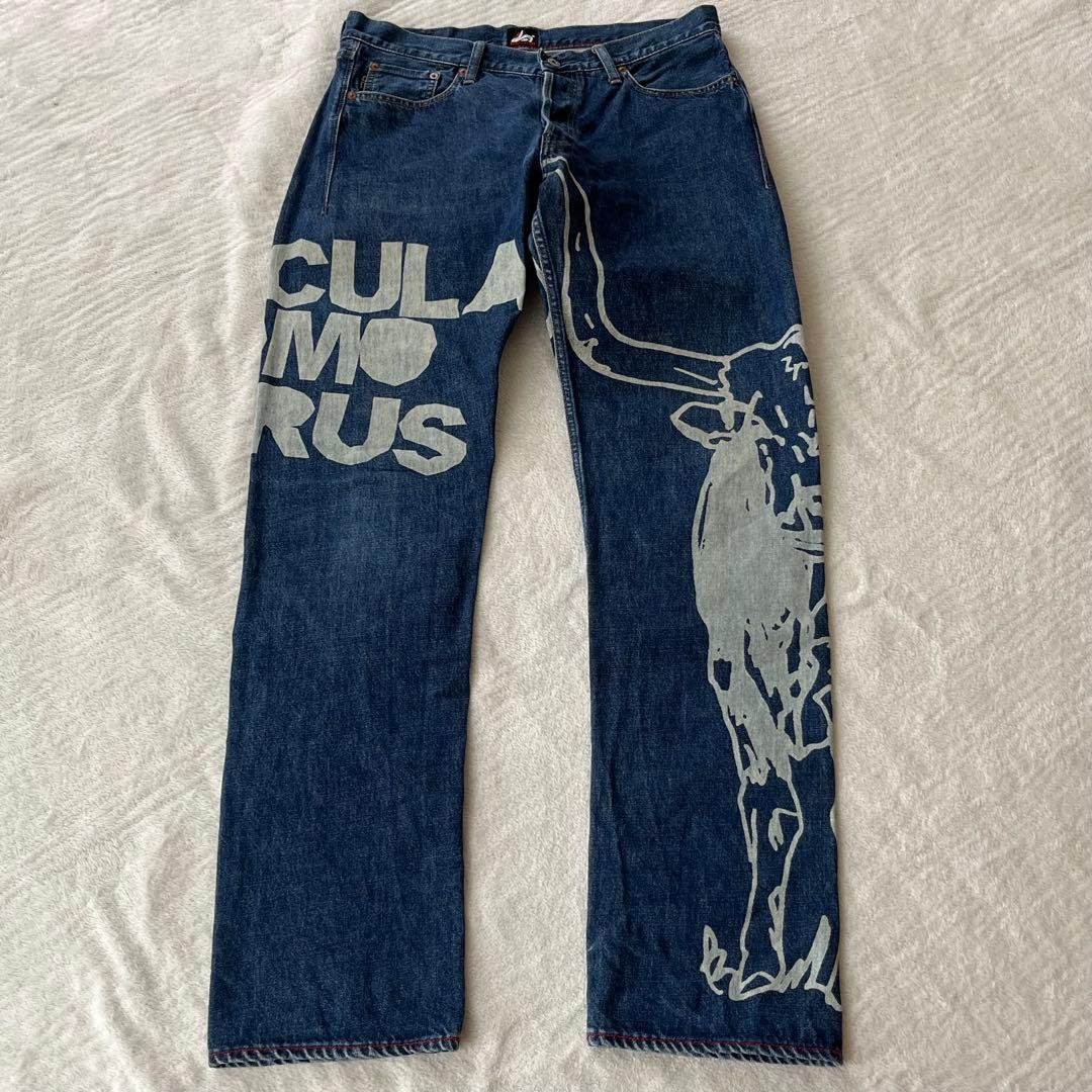 なーすけ！PAUL SMITH RED EAR ブリーチ加工デニム w34