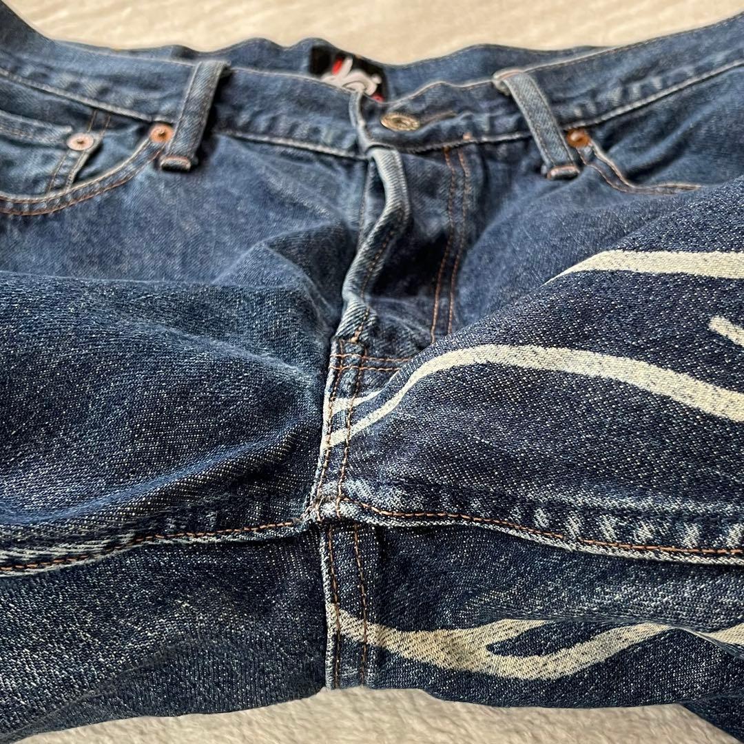 なーすけ！PAUL SMITH RED EAR ブリーチ加工デニム w34
