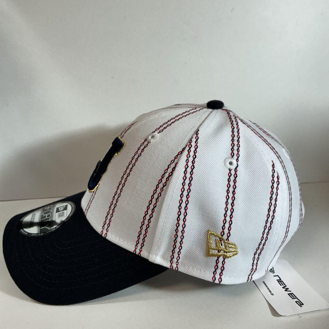 侍ジャパンJ ロゴ Japan 日本代表 無双 ストライプ ホワイト ネイビー