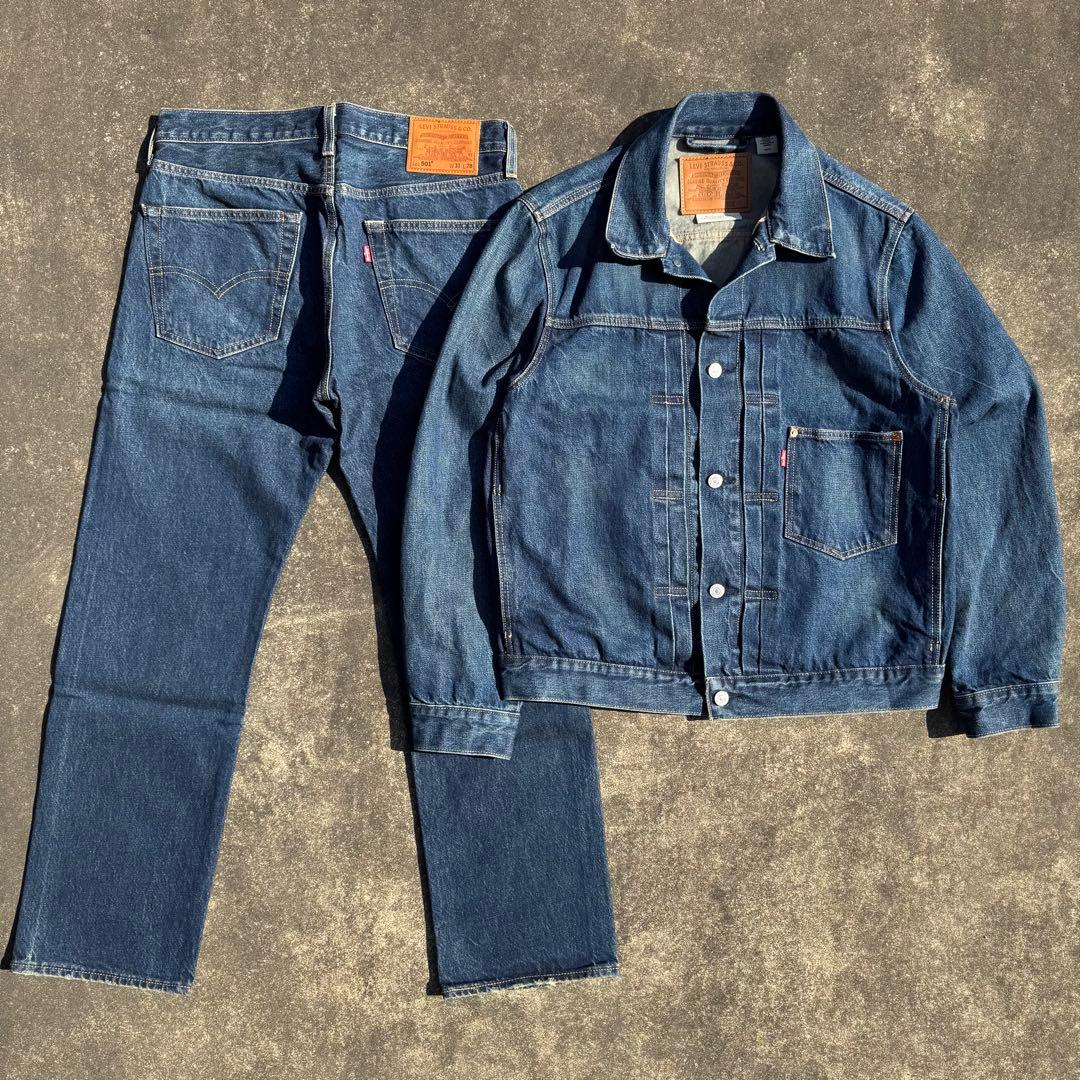 naokun Levi's EDIFICE別注 501 デニムセットアップ