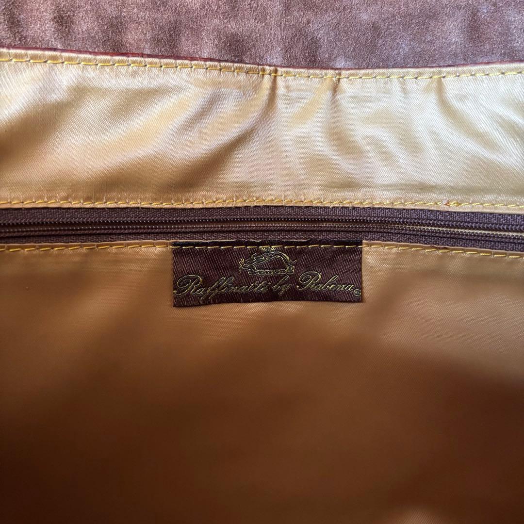 レザー　ブリーフケース クロコ型押し ブラウン ハンドバッグ　革　トートバッグ