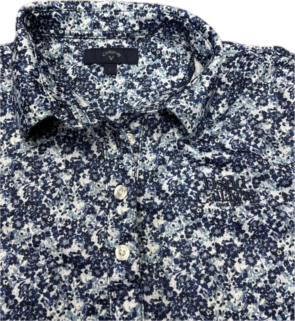 callaway 半袖　スカート 上下　セット アップ　L 花柄　美品　ゴルフ