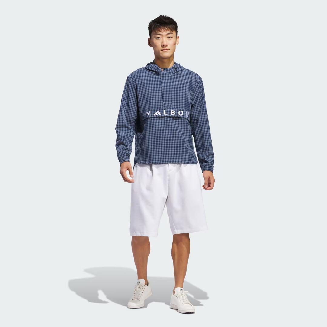 adidas × MALBON GOLF ギンガムチェックアノラックフーディー