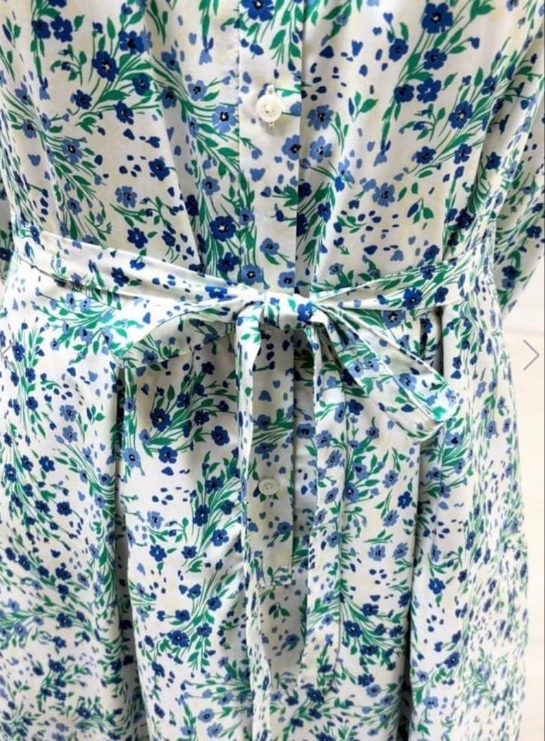 マッキントッシュフィロソフィー　ブーケプリントワンピース　38（丈詰めあり）