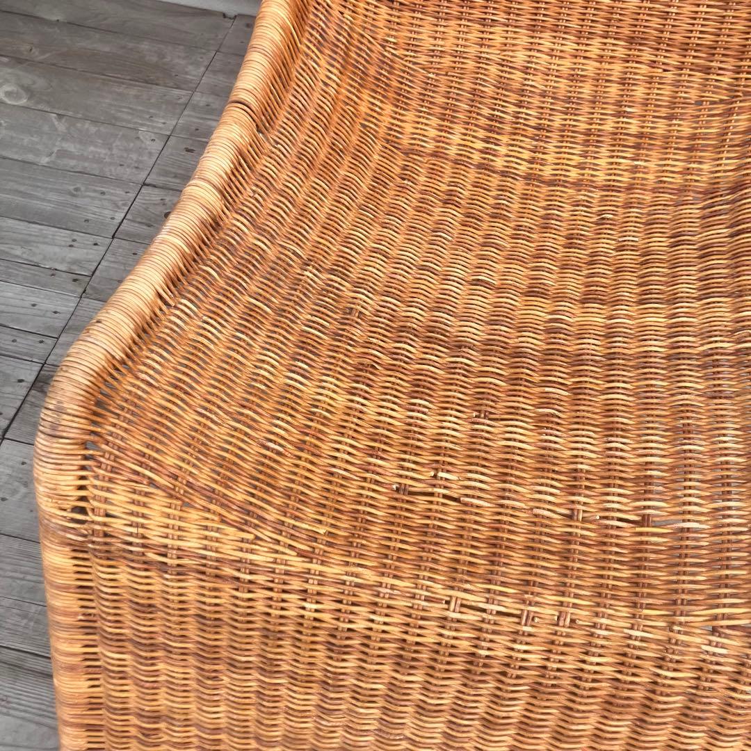 ラタンパーソナルチェア ラタンロッキングチェア 籐家具 ソファー ビンテージ