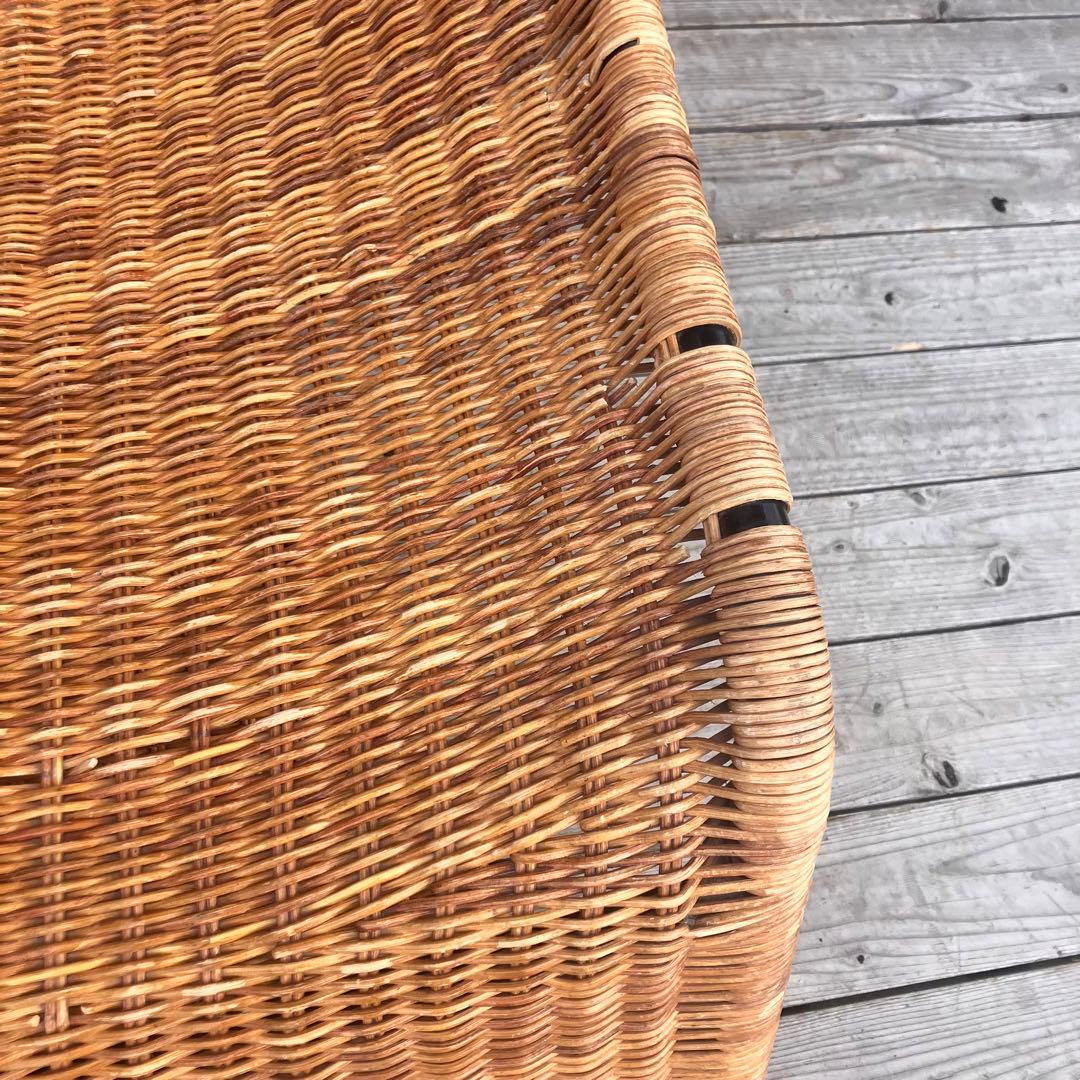 ラタンパーソナルチェア ラタンロッキングチェア 籐家具 ソファー ビンテージ