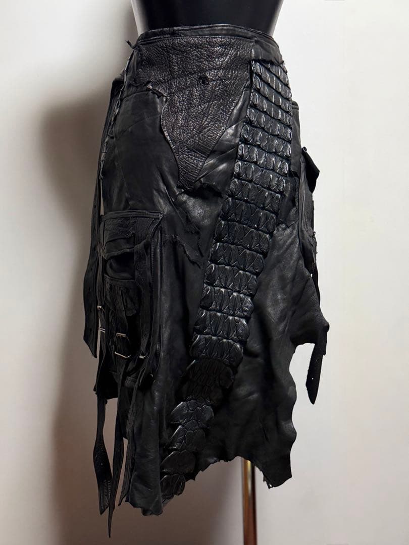 T.Tshohei takamiyaレザー巻きスカート ifsixwasnine