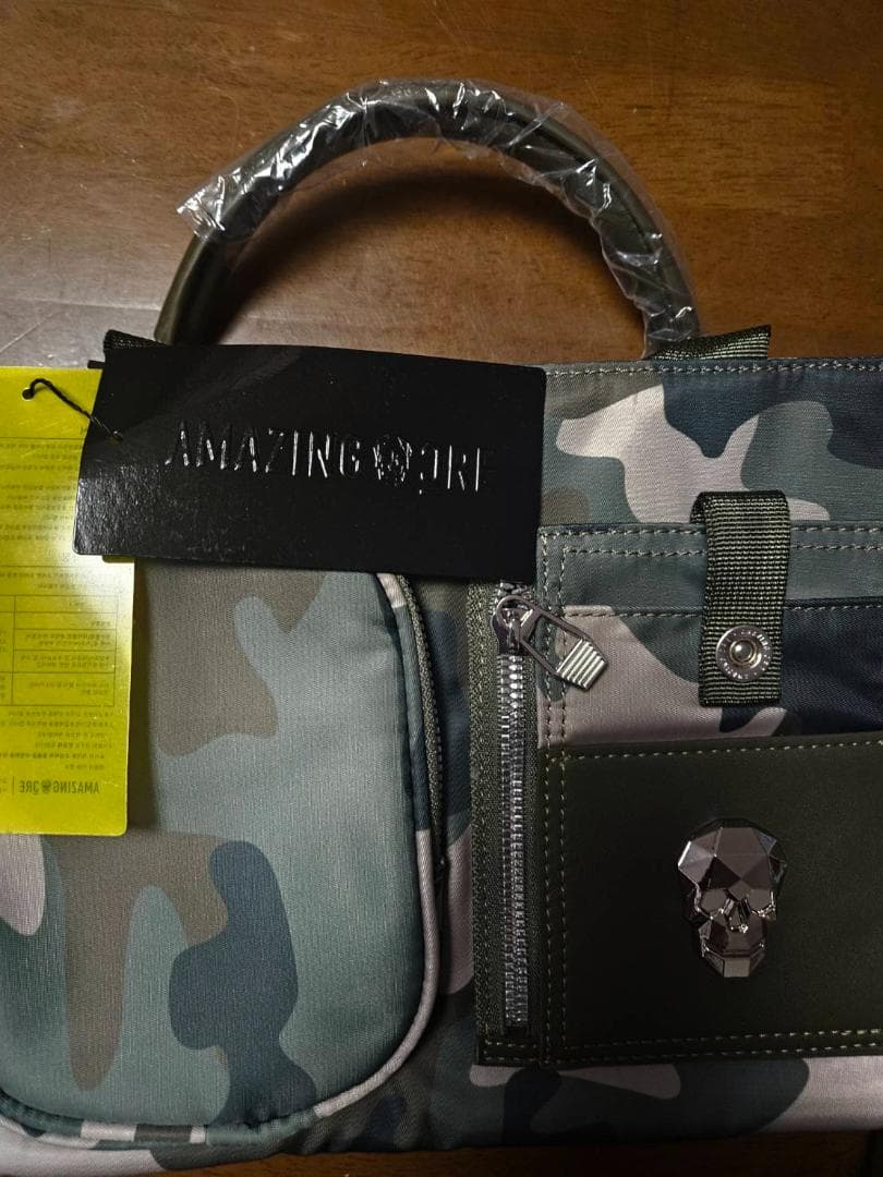 【新品未使用】AMAZINGORE 迷彩 スカルバッグGOLFカートバック