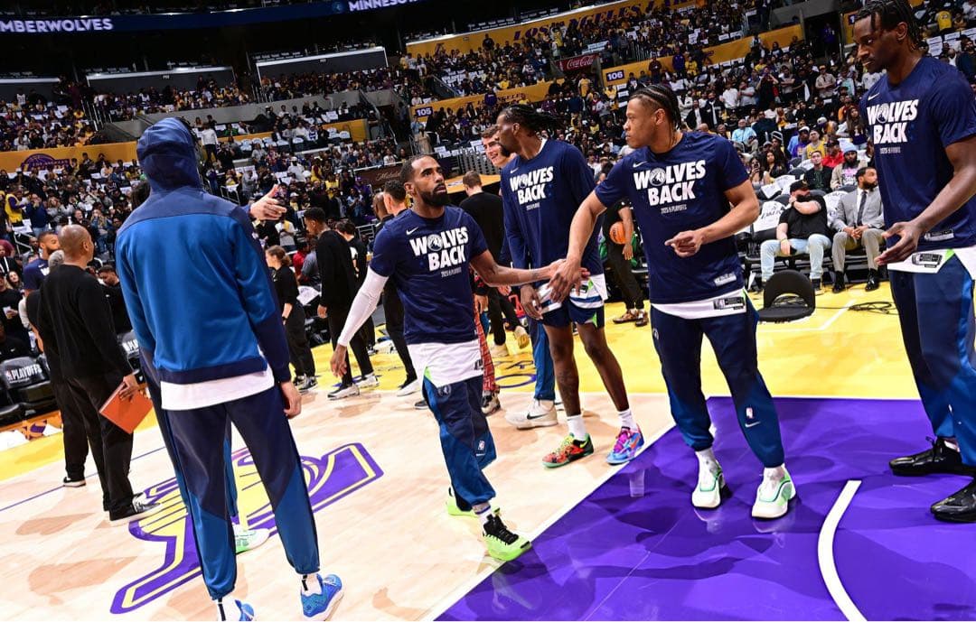 ウルブズ NBA25Play Offs選手支給品プラクティスTシャツLサイズ