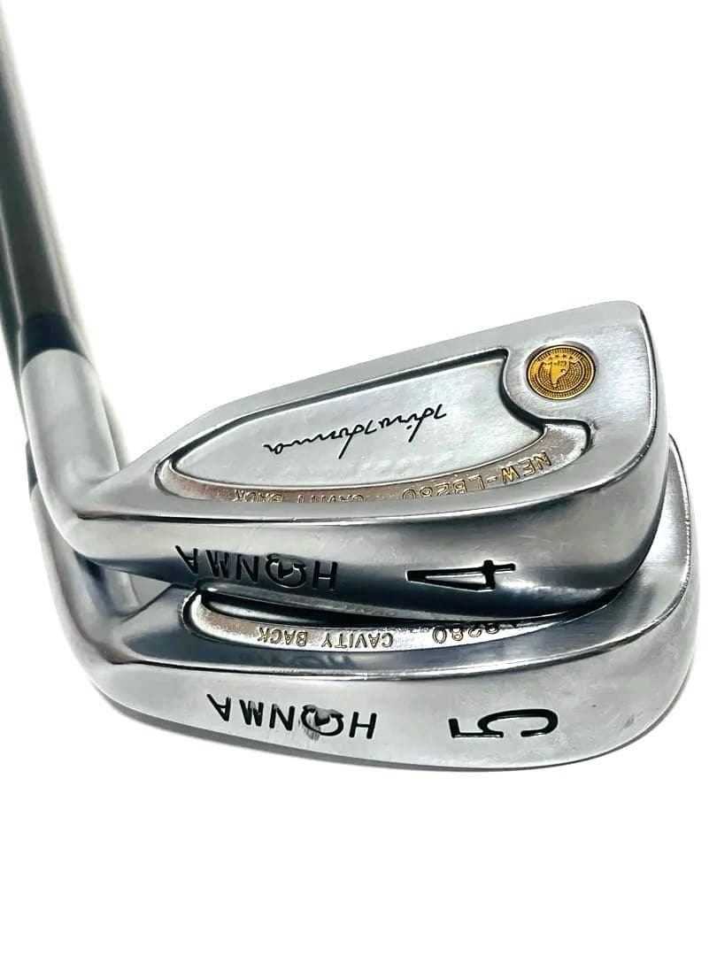 極美品 HONMA 金モグラ 星4 シャフト星4 2本セット アイアン GP R