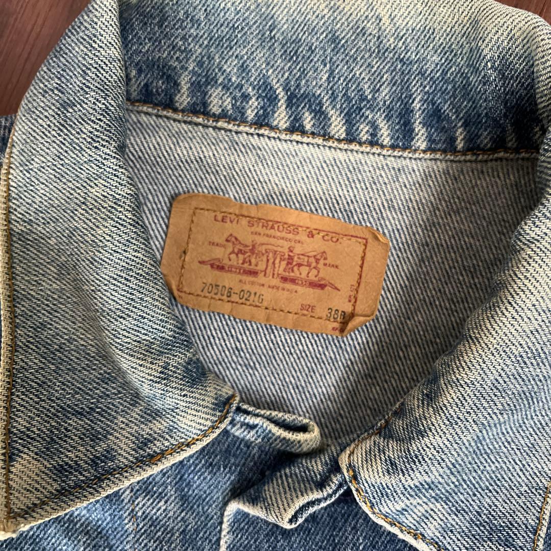 リーバイス　70206 アメリカ製　ジージャン　38R