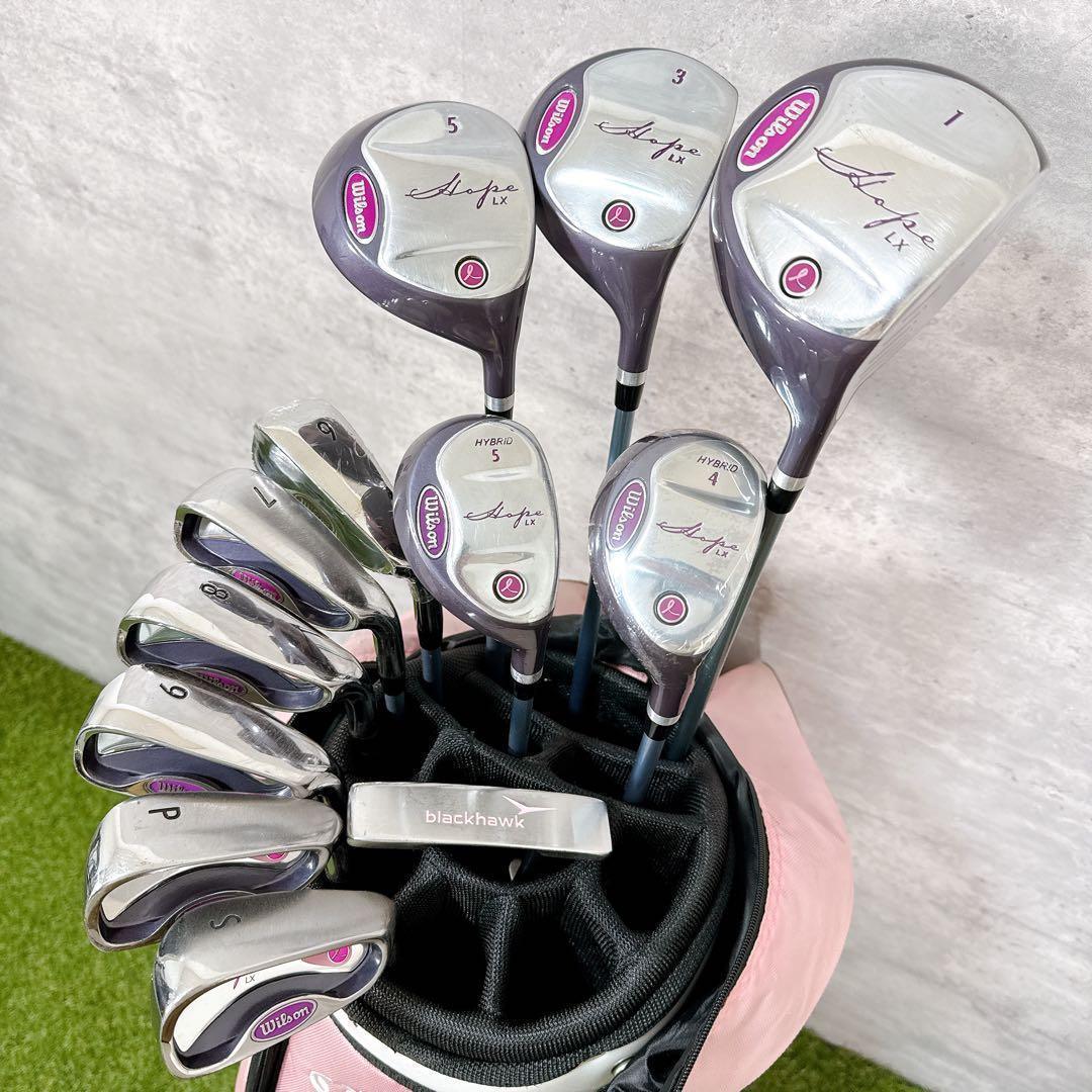 【豪華フルセット】ウィルソン キャロウェイ レディースゴルフクラブ 【K555】
