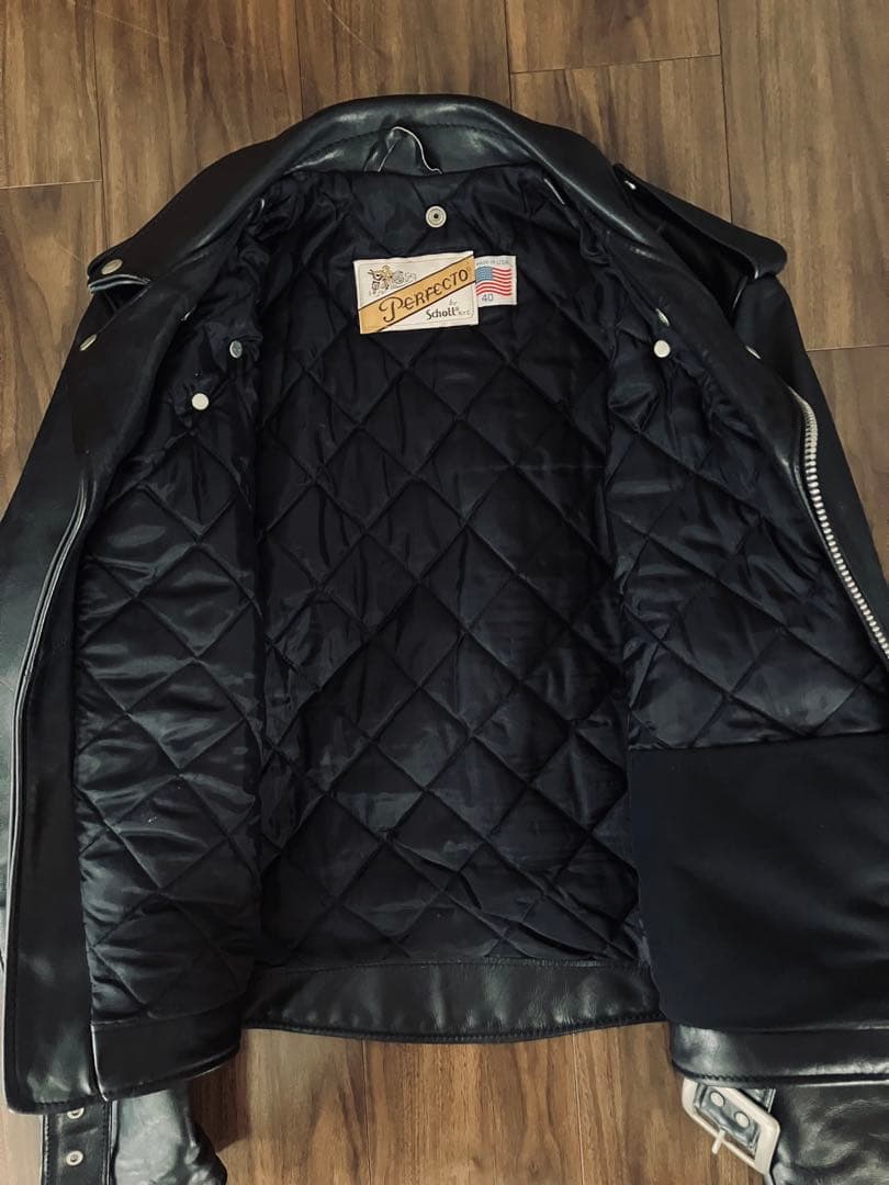 ショット SCHOTT 618ダブルライダースジャケット　牛革　サイズ40