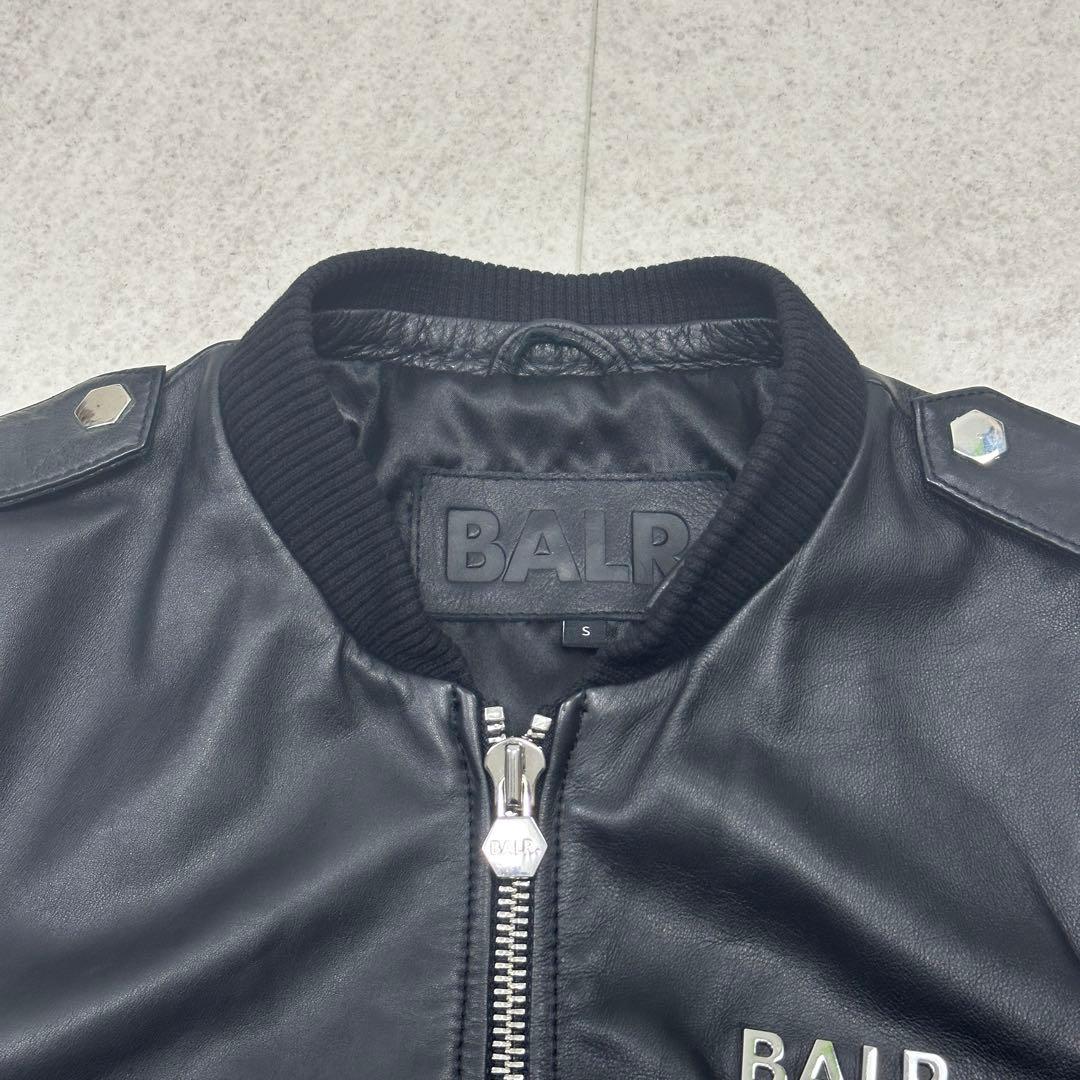 【BALR.】2way HOODED LEATHER BOMBER JACKET