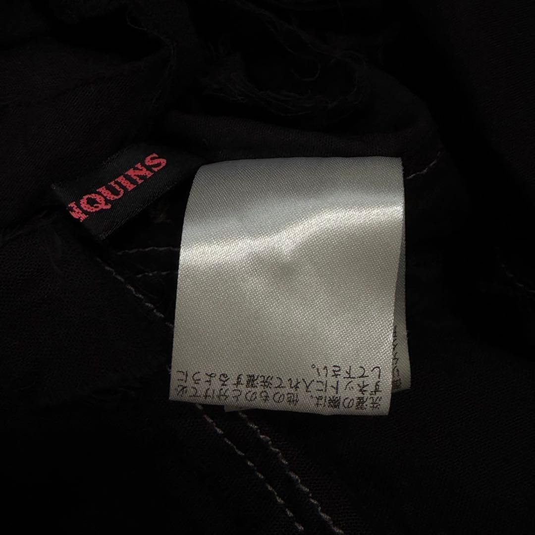 アルゴンキン フリンジポンチョ ジャケット ゴシック パンク ブラック