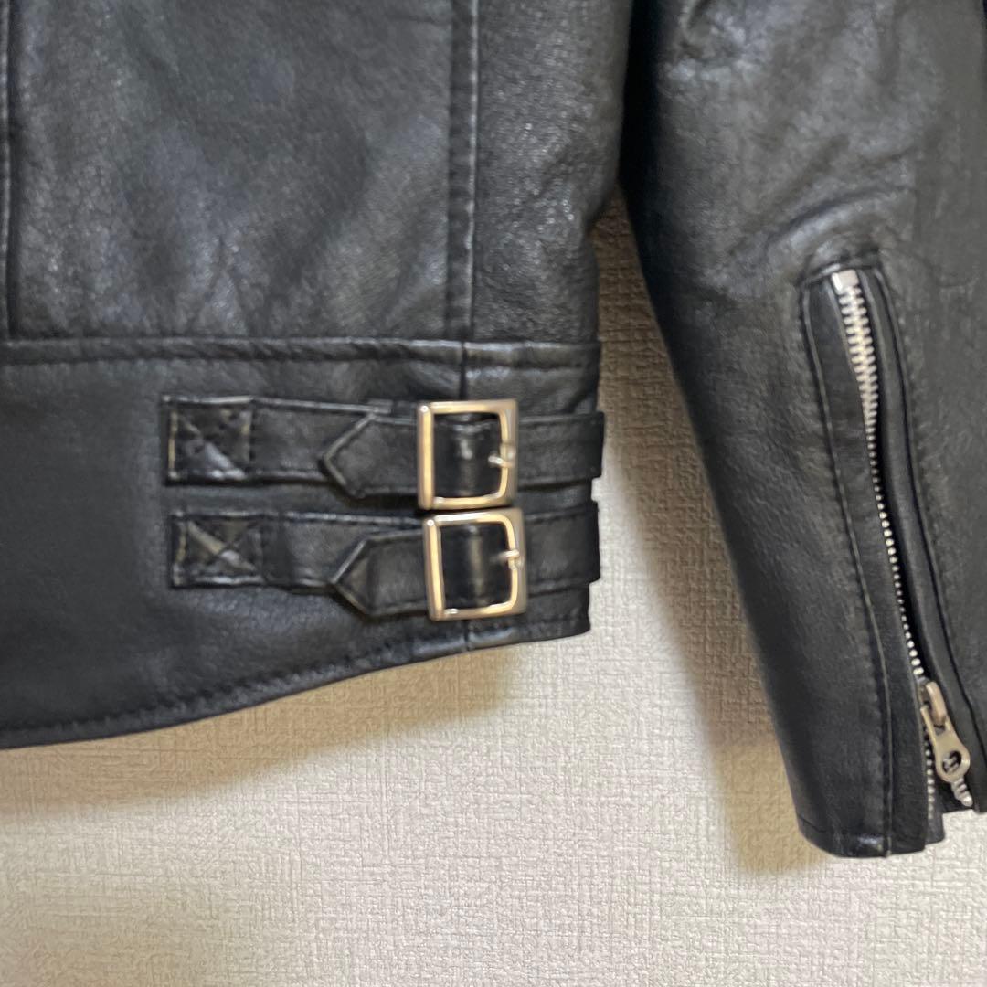 ヴィンテージ　レザージャケット　ライダースジャケット　本革　ブラック